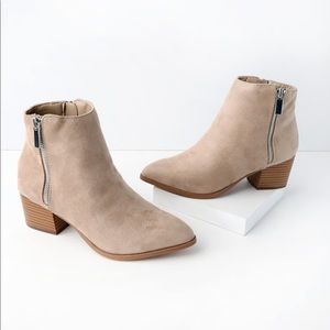 Suede Ankle Booties